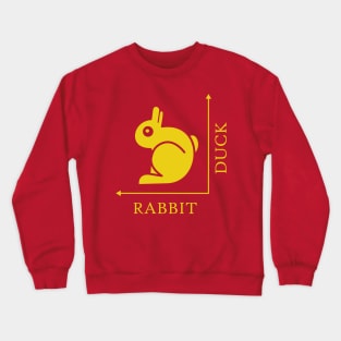 Duck Rabbit Illusion Crewneck Sweatshirt